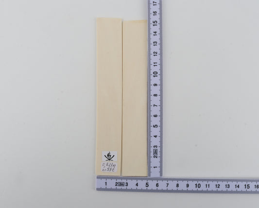 White mammoth ivory scales