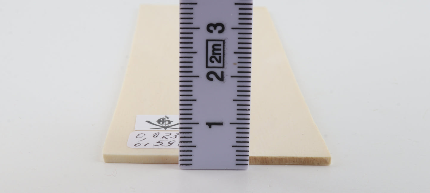 White mammoth ivory scales