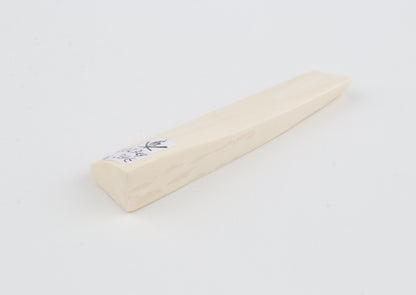 White mammoth ivory segment