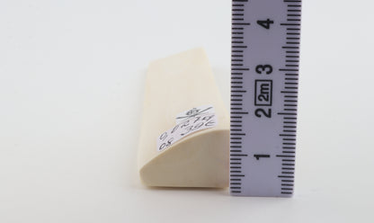 White mammoth ivory segment
