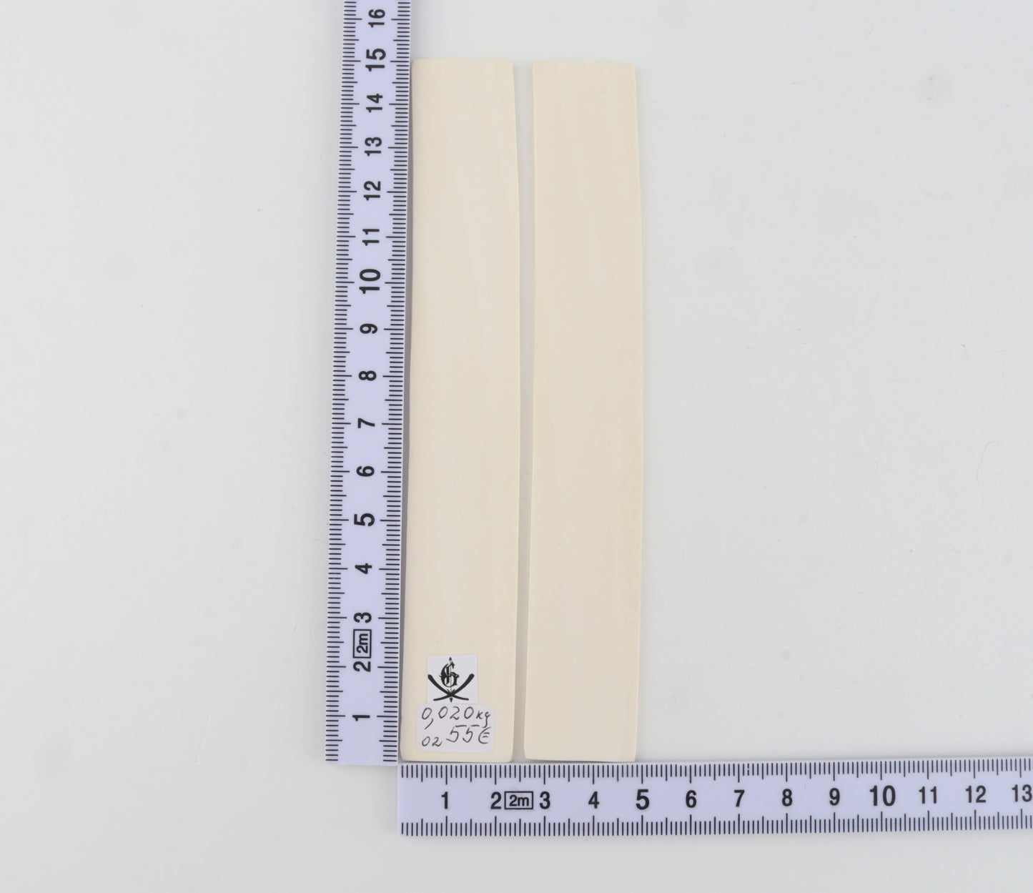 White mammoth ivory scales