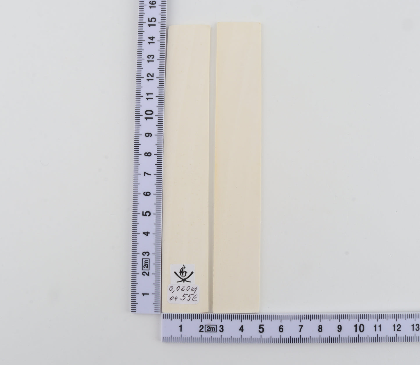 White mammoth ivory scales