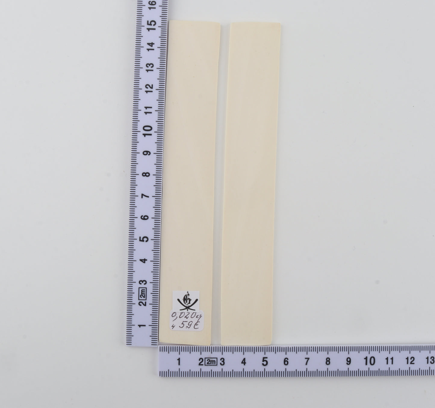 White mammoth ivory scales