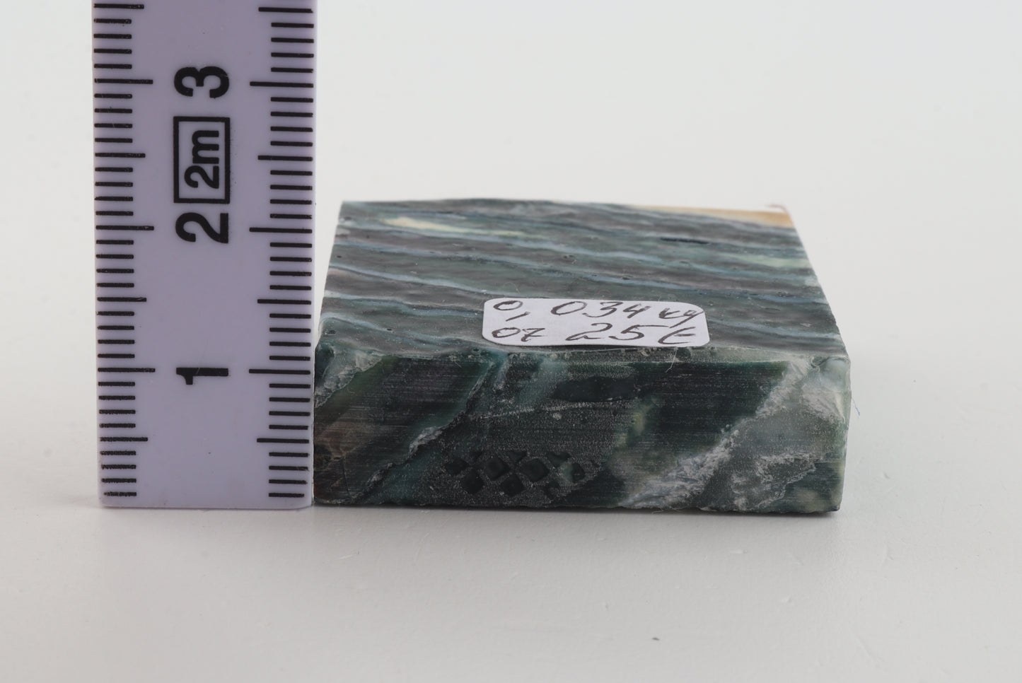 Stabilized mammoth molar piece