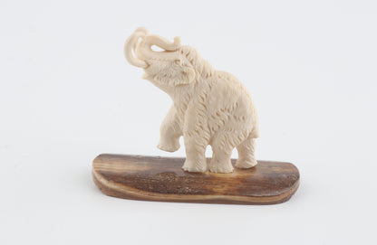 Carved woolly mammoth