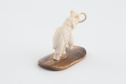Carved woolly mammoth