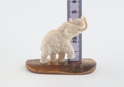 Carved woolly mammoth