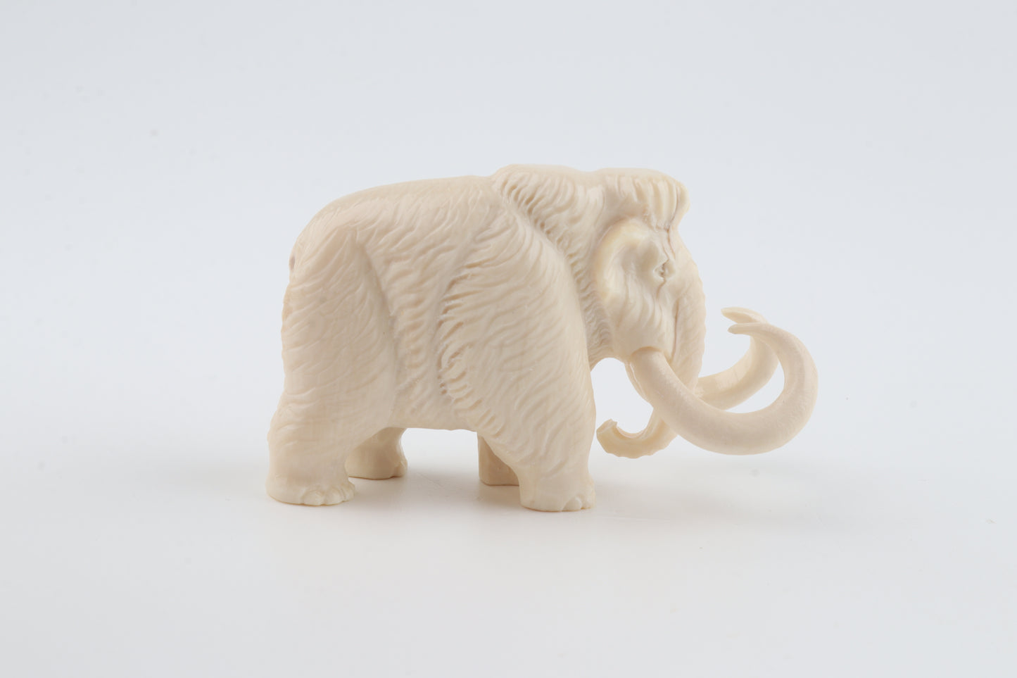 Carved woolly mammoth figurine