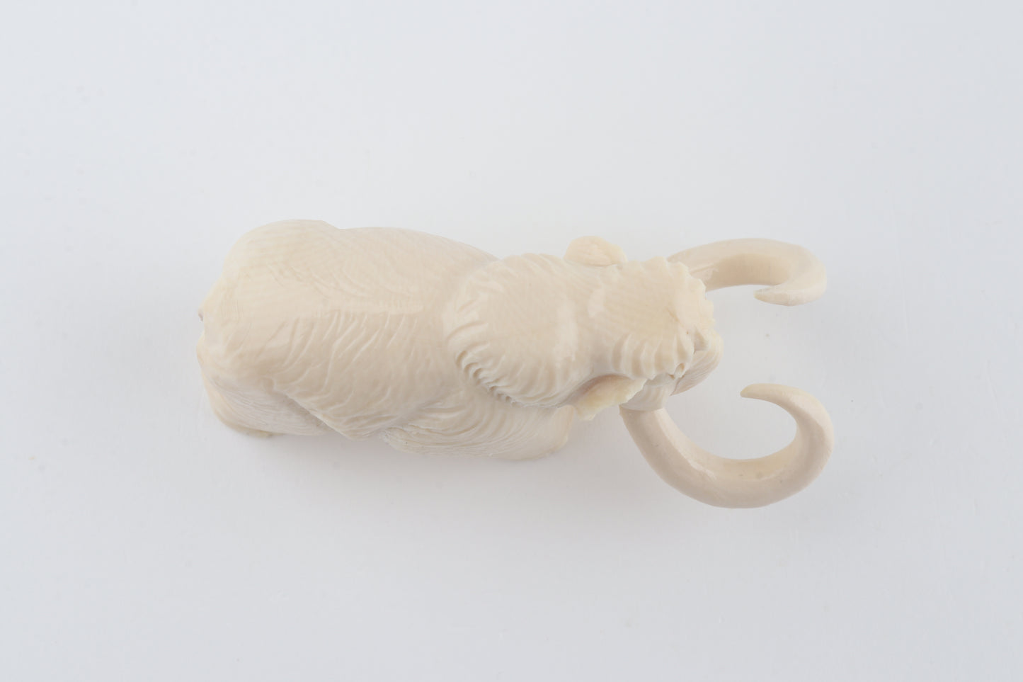 Carved woolly mammoth figurine