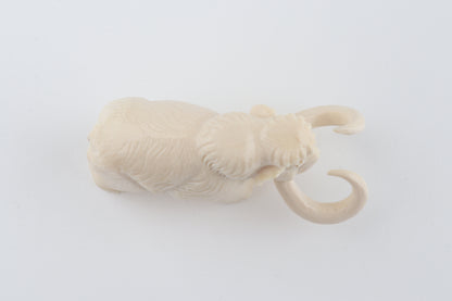Carved woolly mammoth figurine