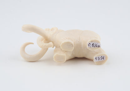 Carved woolly mammoth figurine