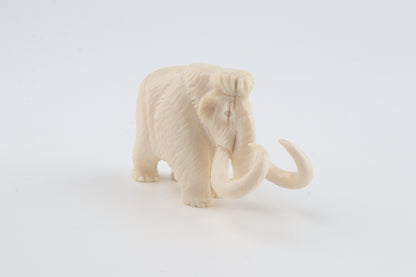 Carved woolly mammoth figurine