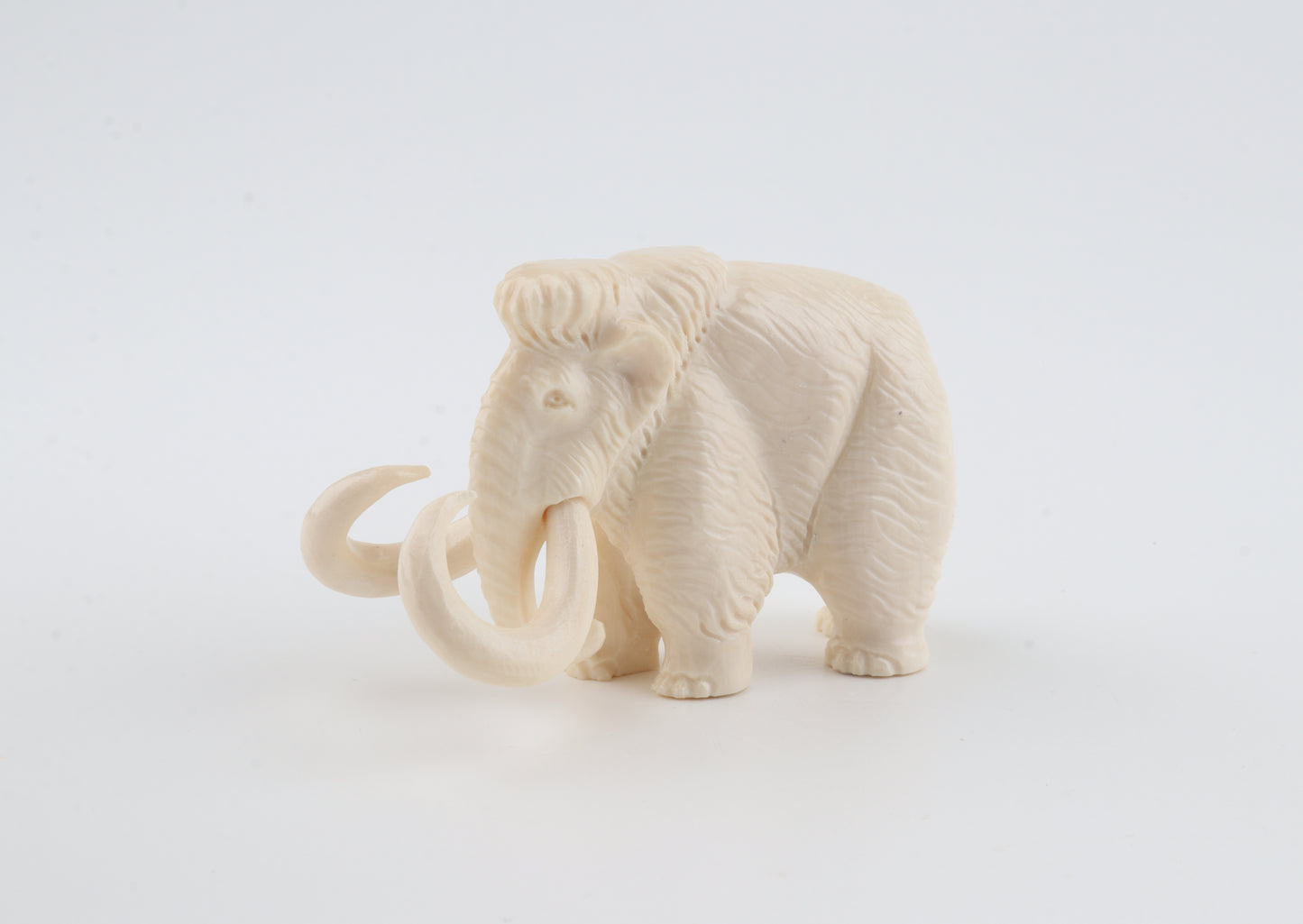 Carved woolly mammoth figurine