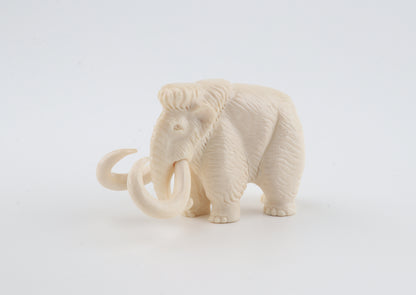Carved woolly mammoth figurine