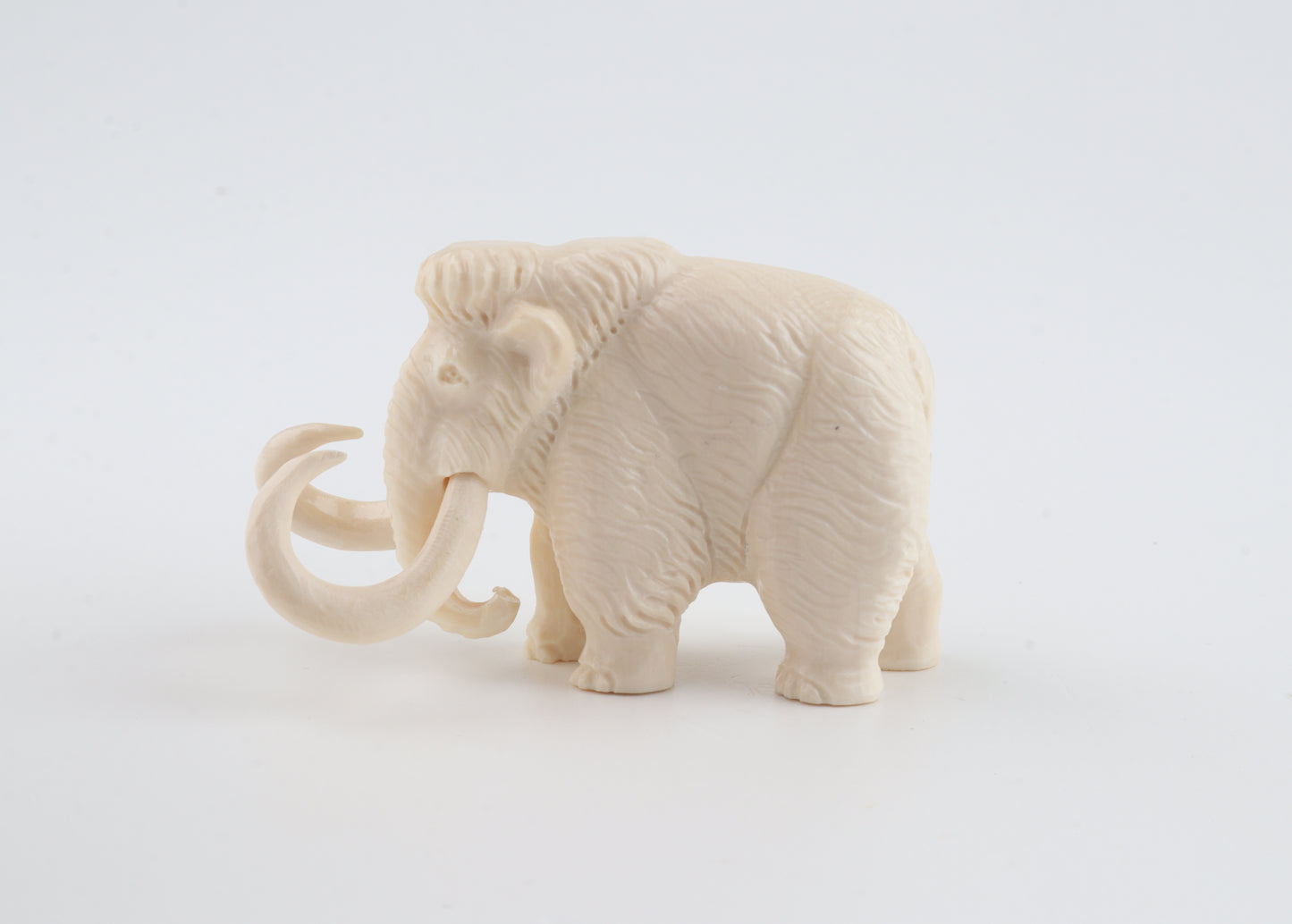 Carved woolly mammoth figurine