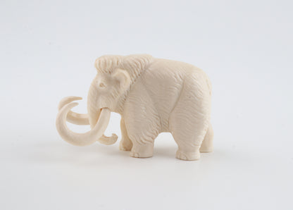 Carved woolly mammoth figurine