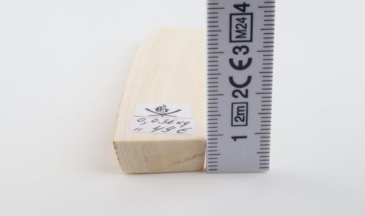 White mammoth ivory segment