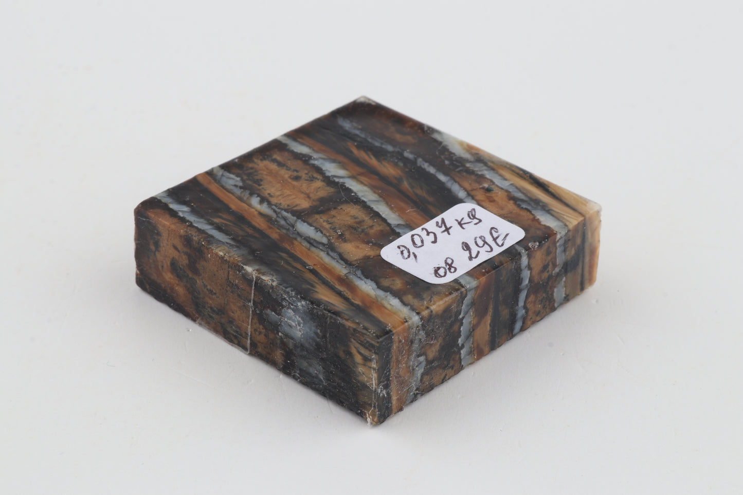 Stabilized mammoth molar piece