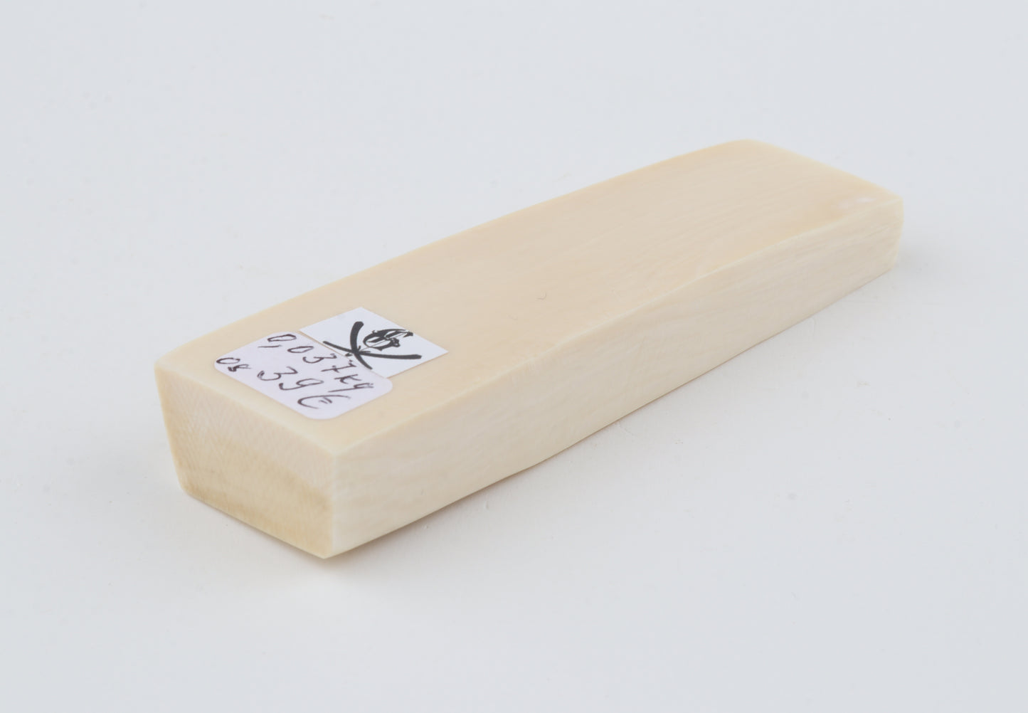 White mammoth ivory segment