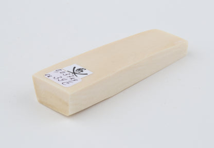 White mammoth ivory segment