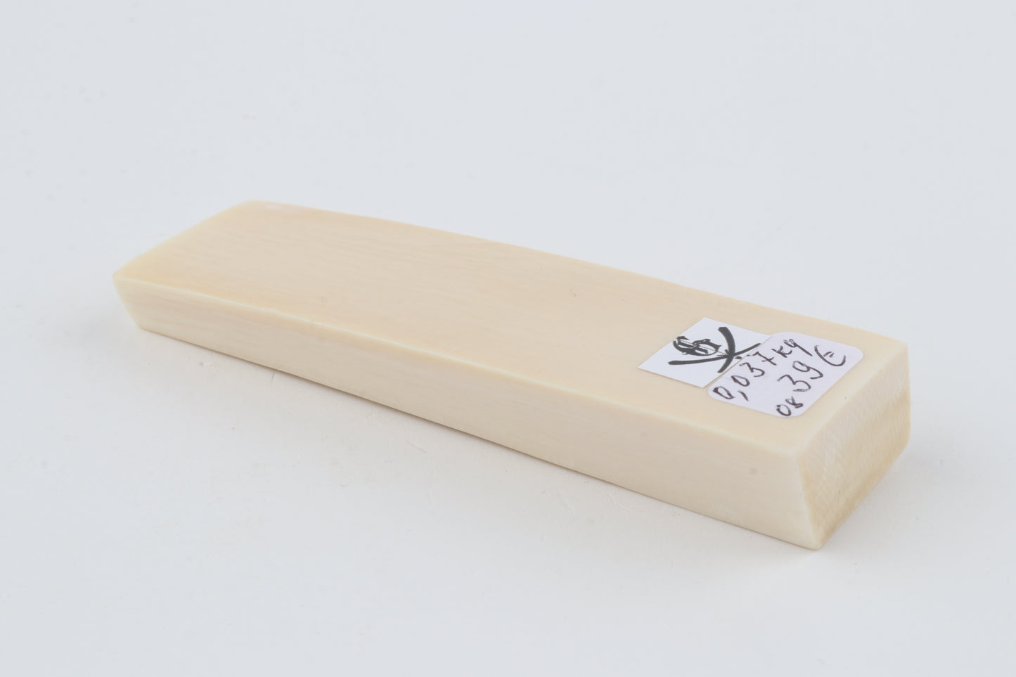 White mammoth ivory segment