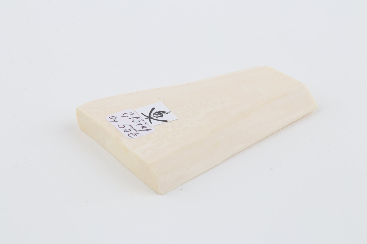 White mammoth ivory segment