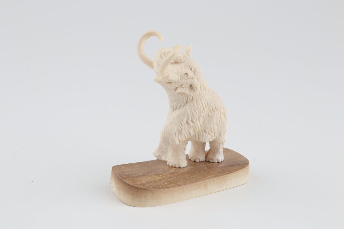 Carved woolly mammoth figurine