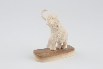 Carved woolly mammoth figurine