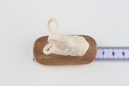 Carved woolly mammoth figurine