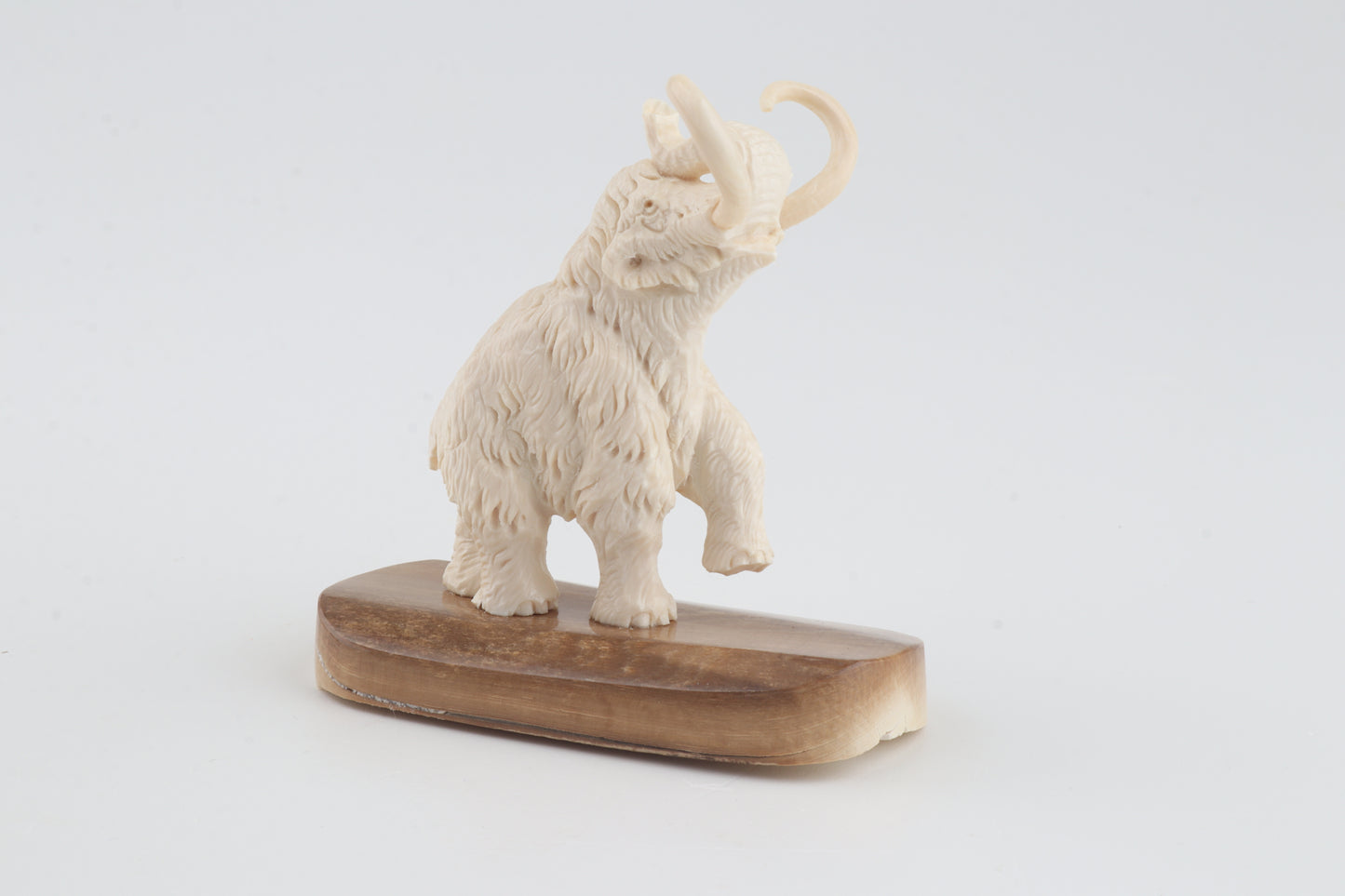 Carved woolly mammoth figurine