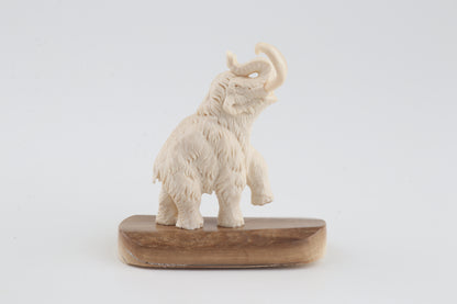 Carved woolly mammoth figurine