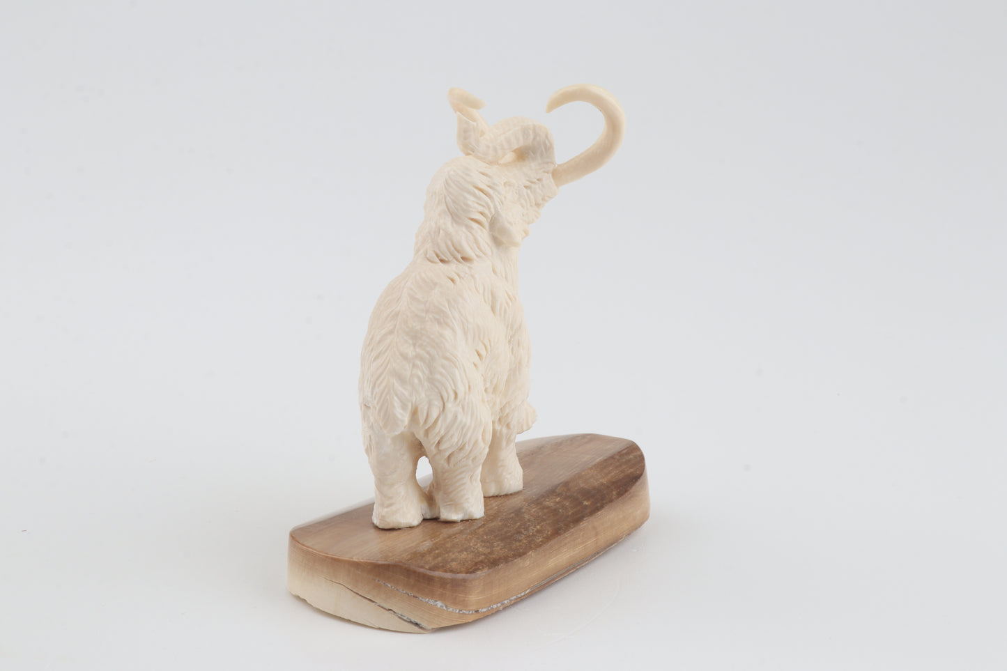 Carved woolly mammoth figurine