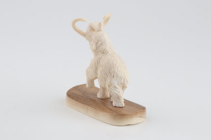 Carved woolly mammoth figurine
