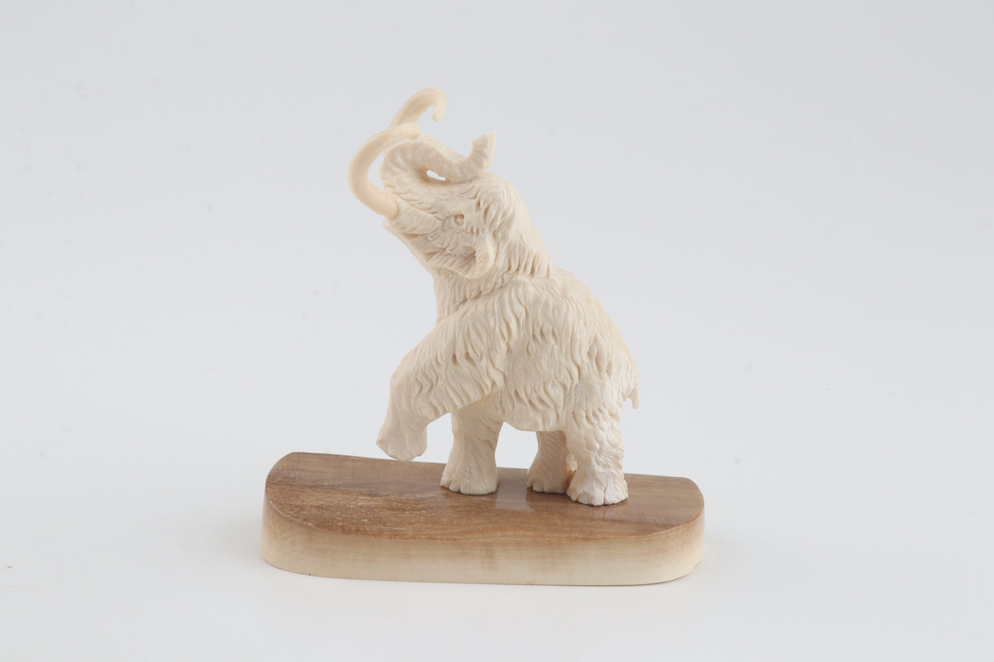 Carved woolly mammoth figurine