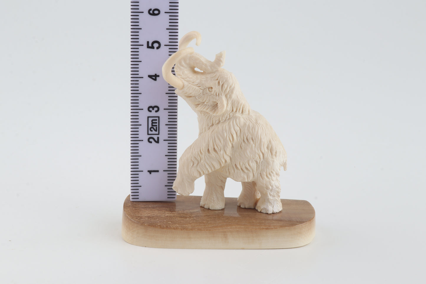 Carved woolly mammoth figurine