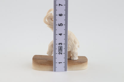 Carved woolly mammoth figurine