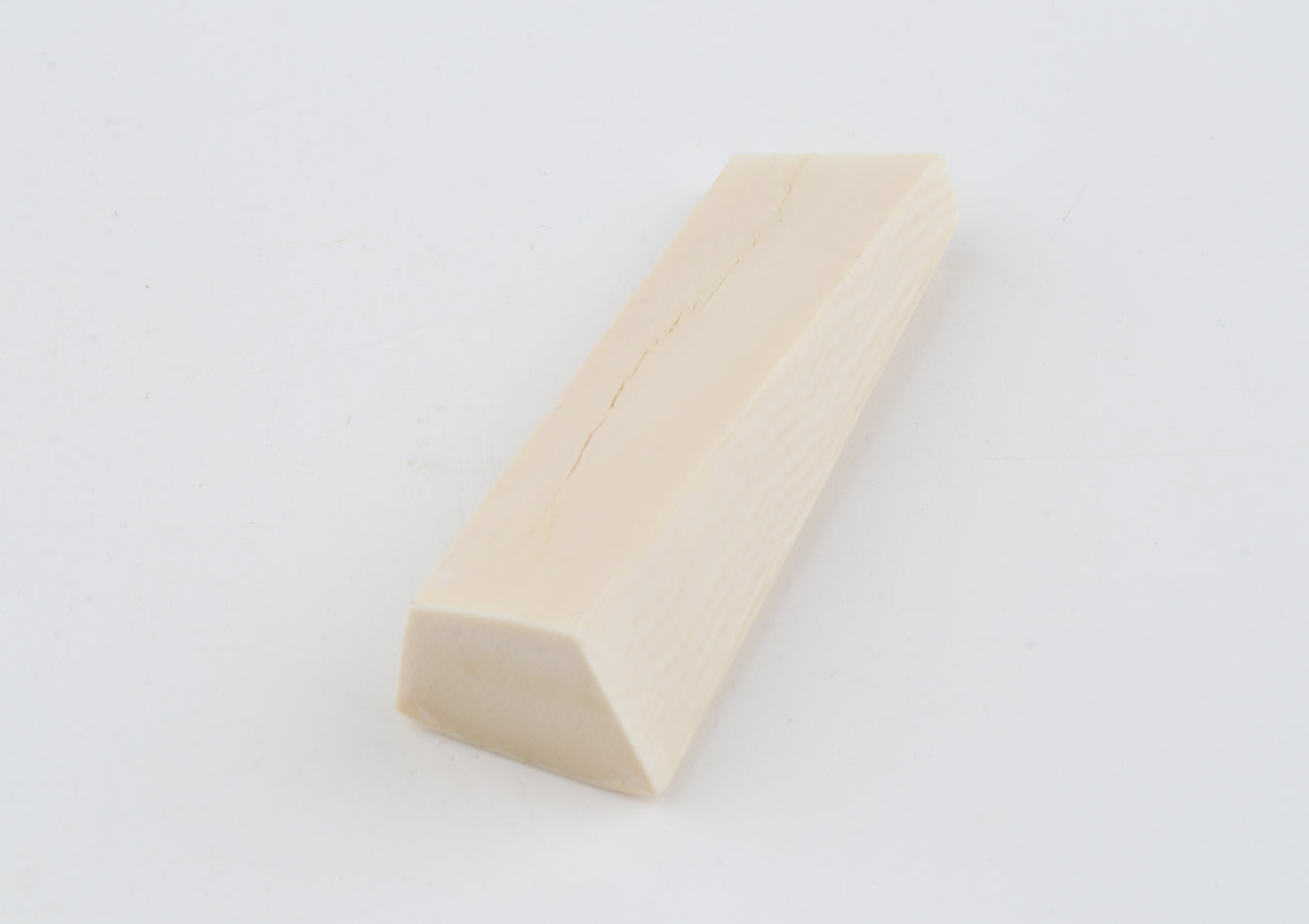 White mammoth ivory segment