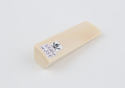White mammoth ivory segment