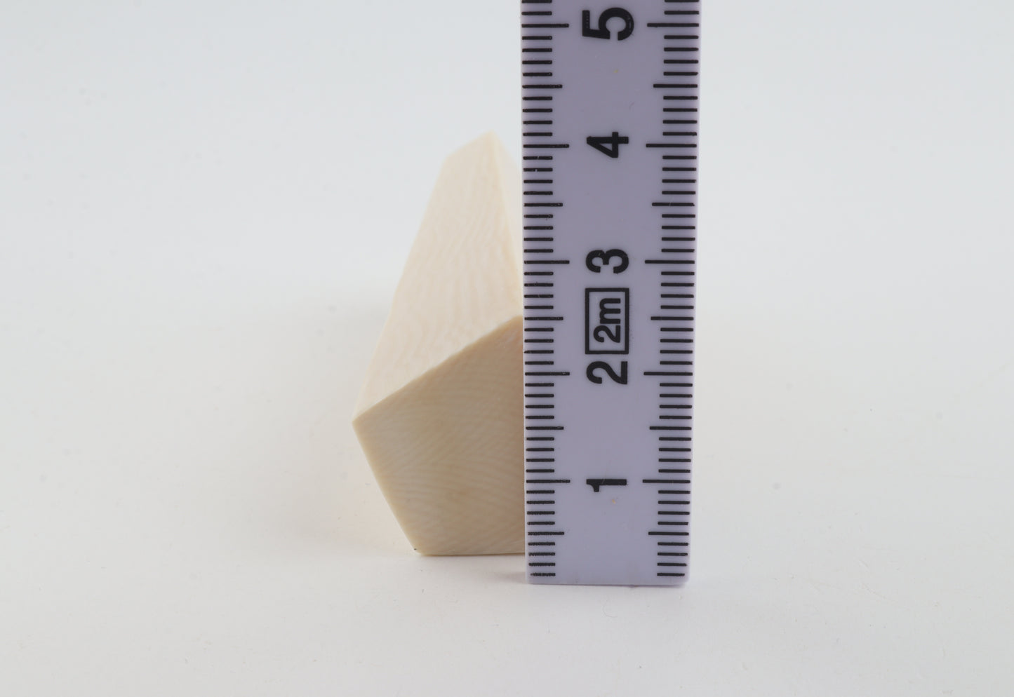 White mammoth ivory segment