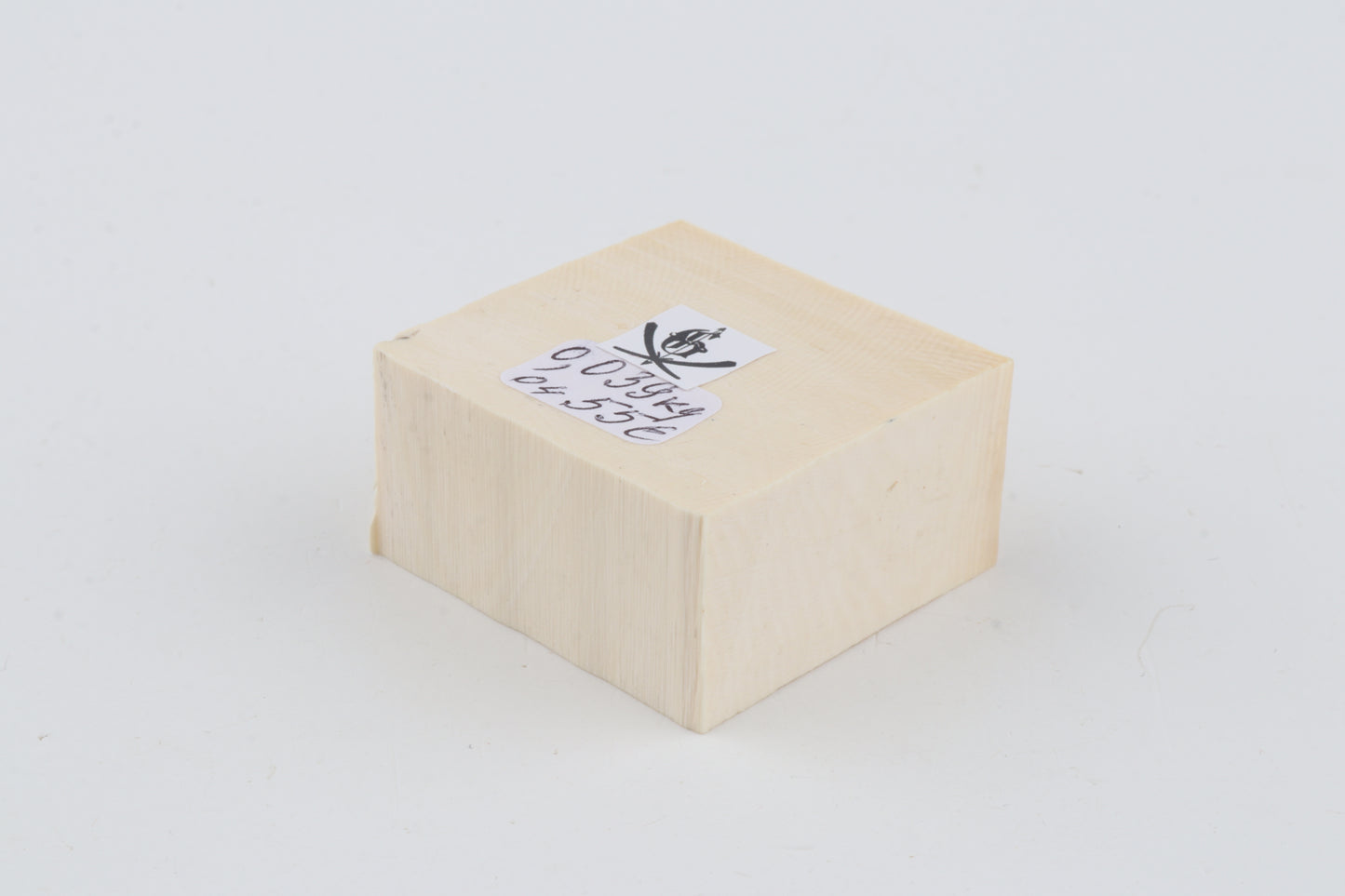 White mammoth ivory segment