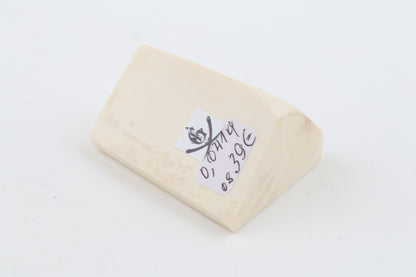 White mammoth ivory piece