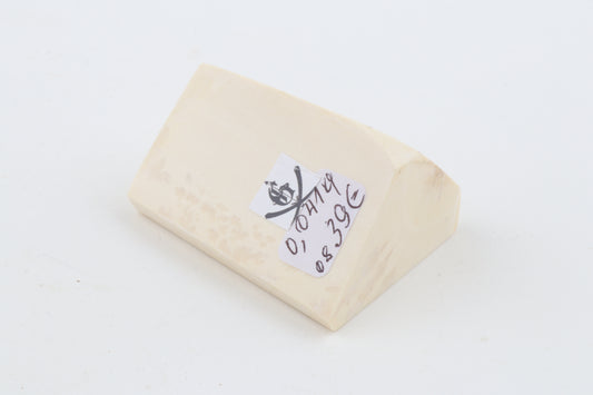 White mammoth ivory piece
