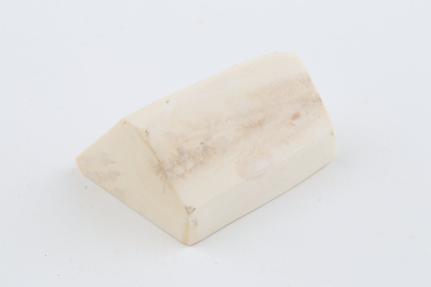 White mammoth ivory piece