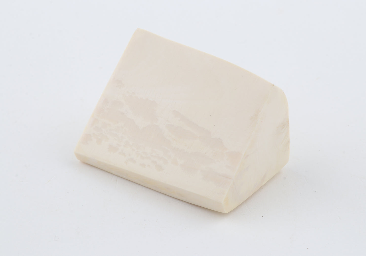 White mammoth ivory piece