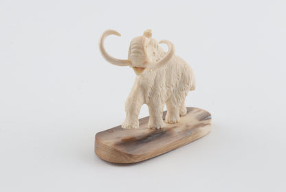 Carved woolly mammoth figurine