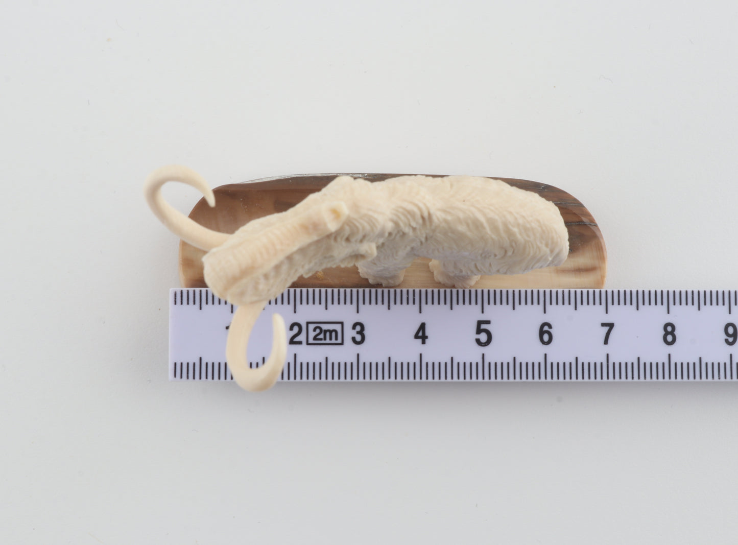 Carved woolly mammoth figurine