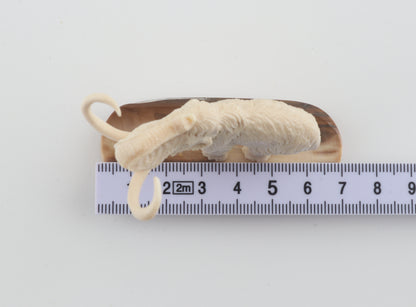 Carved woolly mammoth figurine