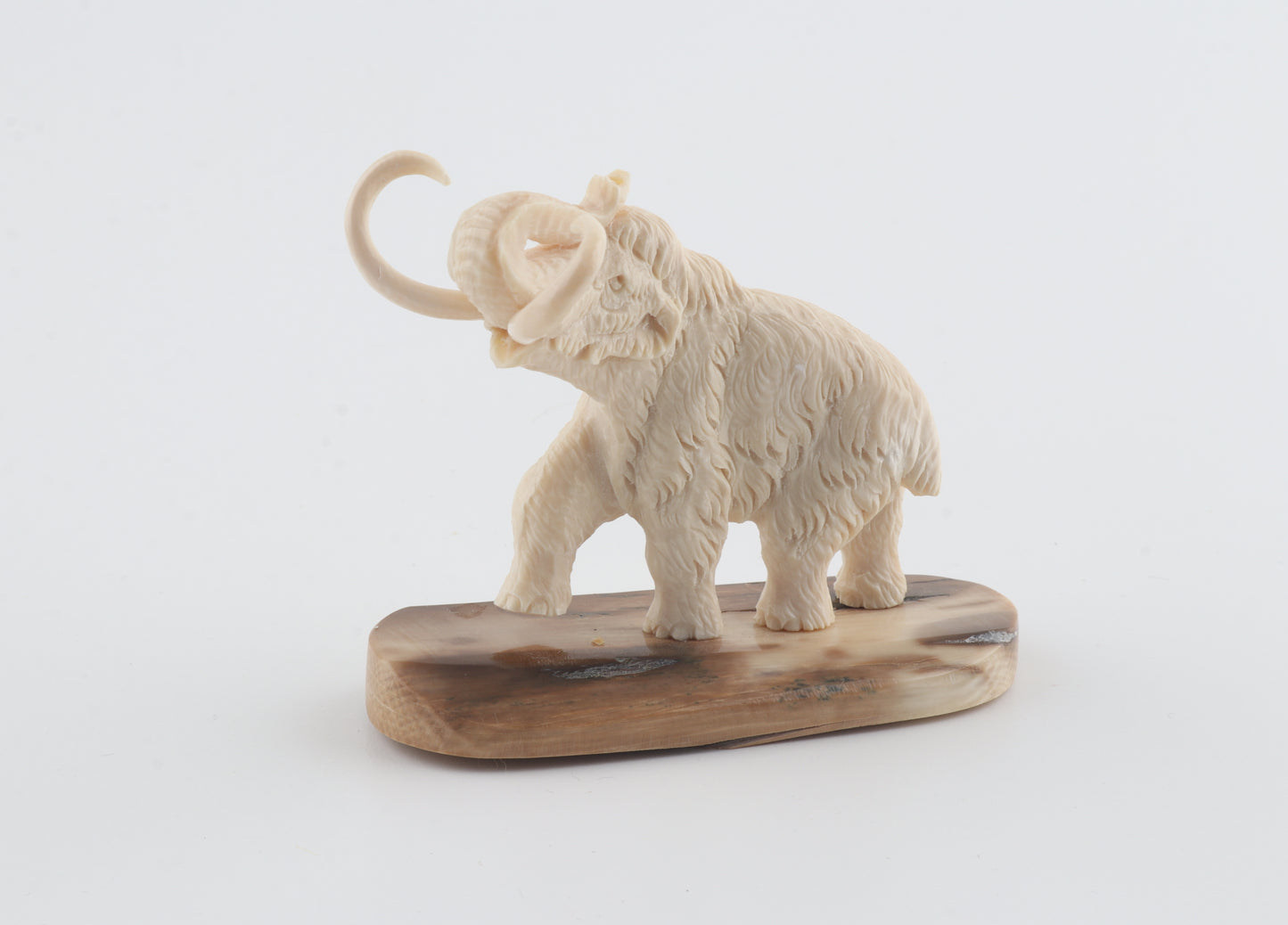 Carved woolly mammoth figurine