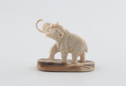 Carved woolly mammoth figurine