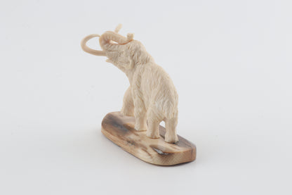 Carved woolly mammoth figurine